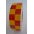 Taśma odblaskowa 5x100cm szachownica czerwono / żółta 